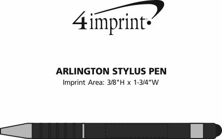 Imprint Area of Arlington Stylus Metal Pen