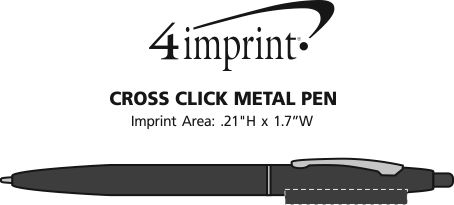 Imprint Area of Cross Click Metal Pen