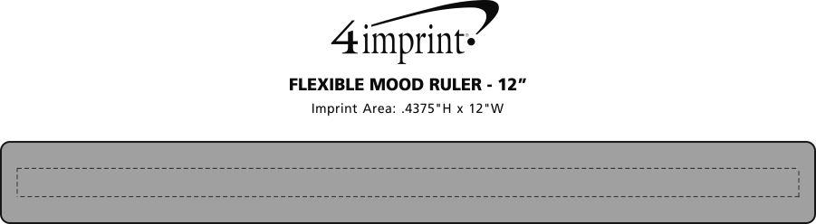 Imprint Area of Flexible Mood Ruler - 12"