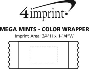 Imprint Area of Mega Mints - Color Wrapper