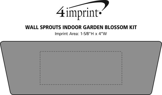 Imprint Area of Wall Sprouts Indoor Garden Blossom Kit