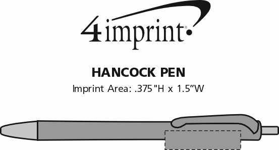Imprint Area of Hancock Pen