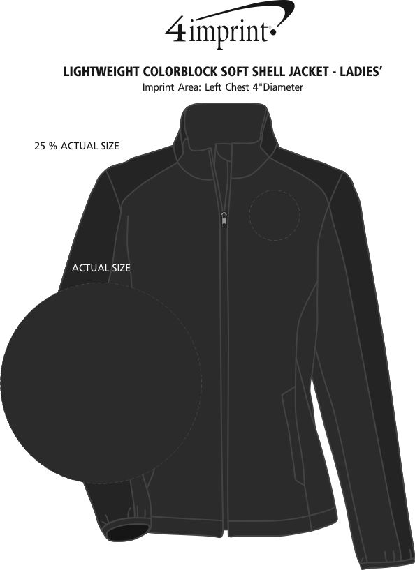 4imprint.com: Lightweight Colorblock Soft Shell Jacket - Ladies' 136299-L