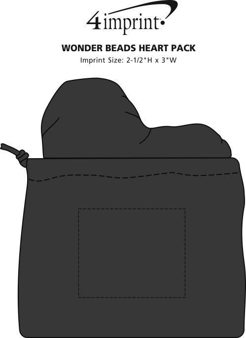 Imprint Area of Wonder Beads Heart Pack
