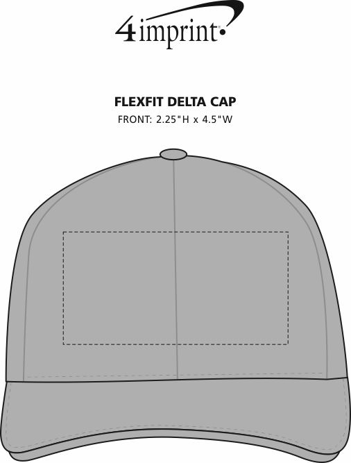 Imprint Area of Flexfit Delta Cap