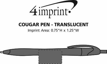 Imprint Area of Cougar Pen - Translucent