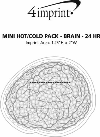 Imprint Area of Mini Hot/Cold Pack - Brain - 24 hr