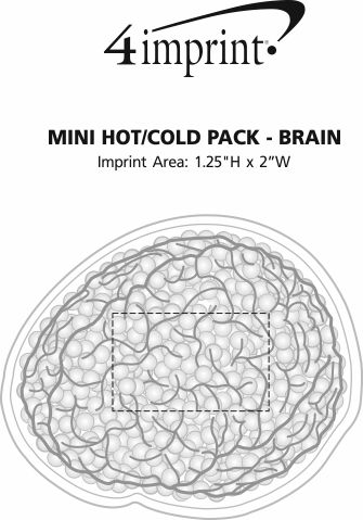 Imprint Area of Mini Hot/Cold Pack - Brain