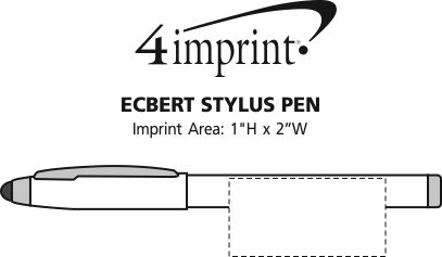 Imprint Area of Ecbert Stylus Gel Pen