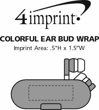 Imprint Area of Colorful Ear Bud Wrap