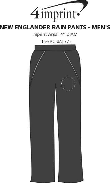 Imprint Area of New Englander Rain Pants - Men's