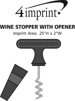 Imprint Area of Wine Stopper with Opener