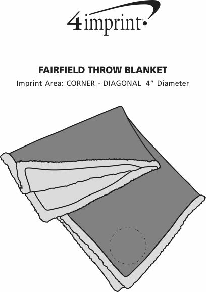 Imprint Area of Fairfield Throw Blanket