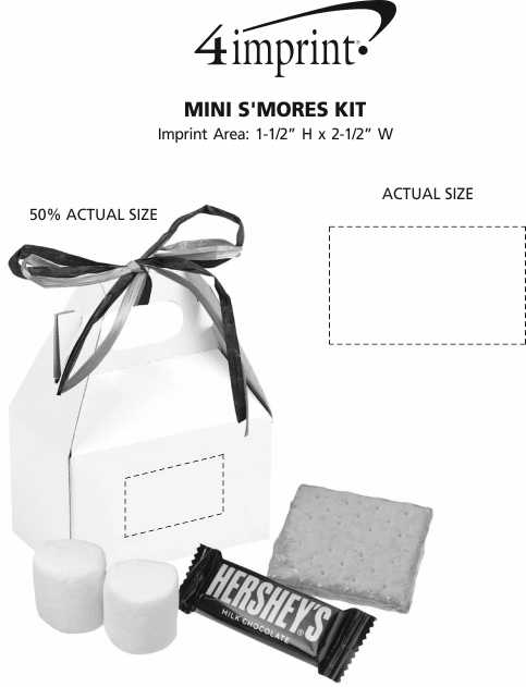 Imprint Area of Mini S'mores Kit