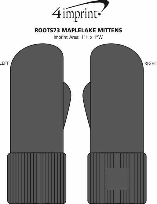 Imprint Area of Roots73 Maplelake Mittens