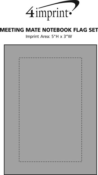 Imprint Area of Meeting Mate Notebook Flag Set