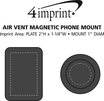 Imprint Area of Air Vent Magnetic Phone Mount