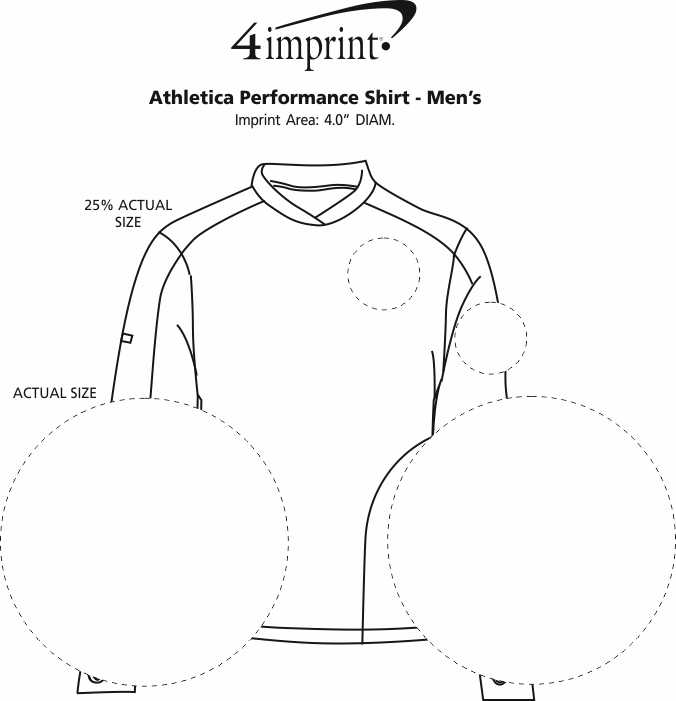 Imprint Area of Athletica Performance Shirt - Men's