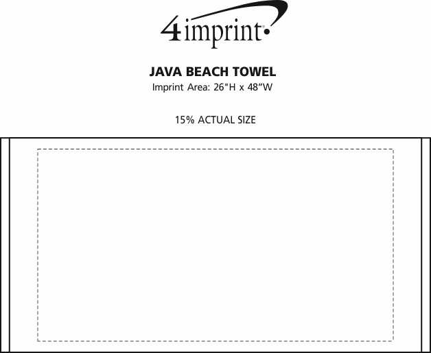 Imprint Area of Java Beach Towel