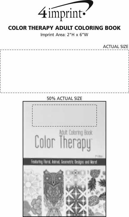 Imprint Area of Color Therapy Adult Coloring Book