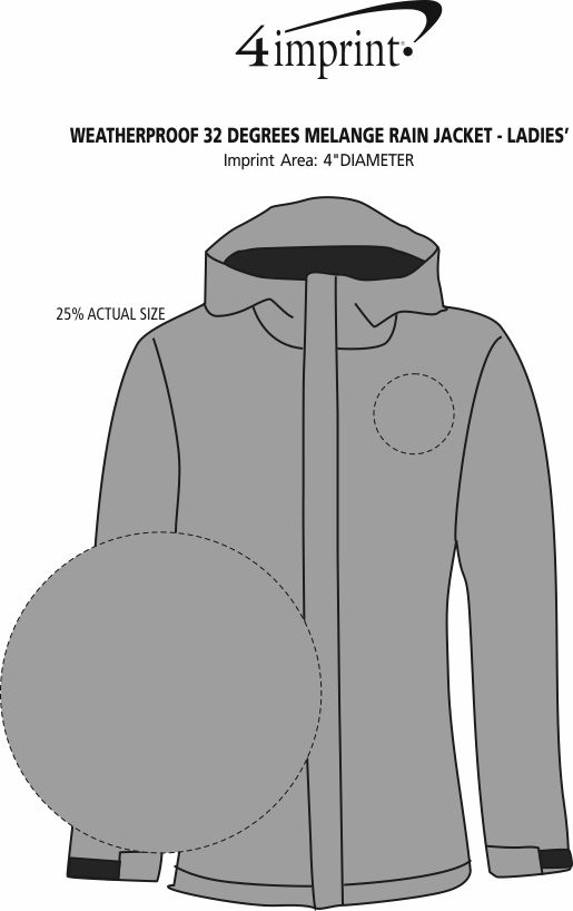 Weatherproof 32 Degrees Melange Rain 