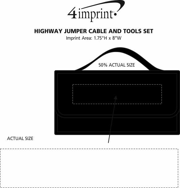 Imprint Area of Highway Jumper Cable and Tools Set