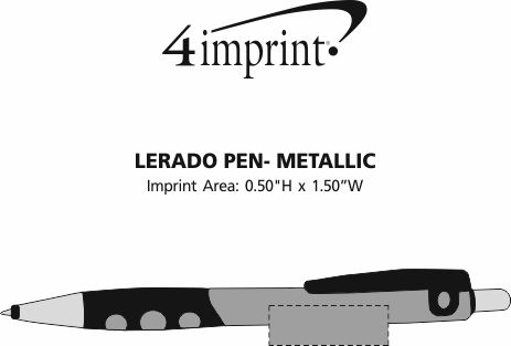Imprint Area of Lerado Stylus Pen - Metallic