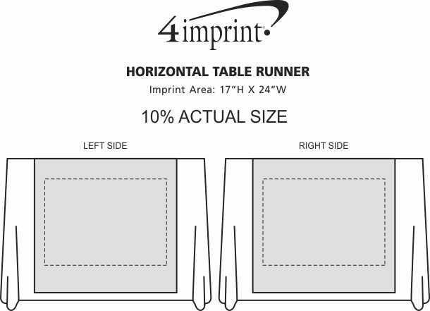 Imprint Area of Serged Horizon Table Runner - 125"