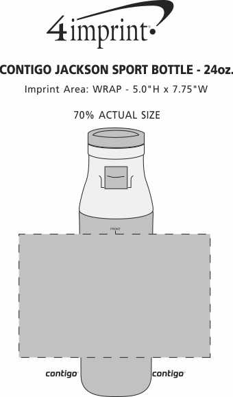 Imprint Area of Contigo Jackson Sport Bottle - 24 oz.
