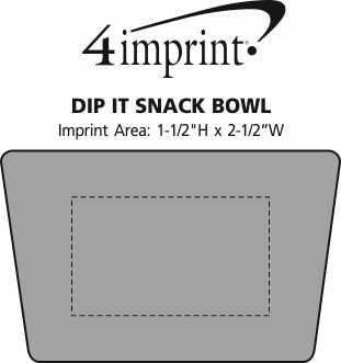 Imprint Area of Dip-It Snack Bowl