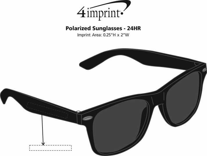 Imprint Area of Polarized Sunglasses - 24 hr