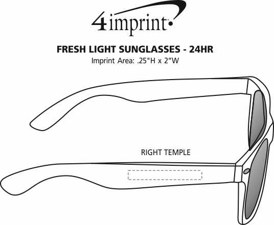 Imprint Area of Fresh Light Sunglasses - 24 hr