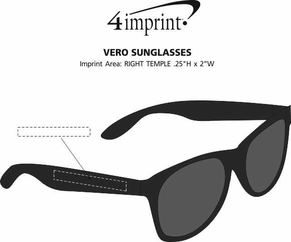 Imprint Area of Vero Sunglasses