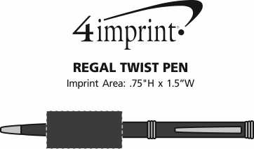 Imprint Area of Regal Twist Pen