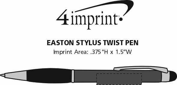 Imprint Area of Easton Stylus Twist Pen