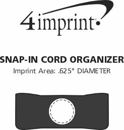 Imprint Area of Snap-In Cord Organizer