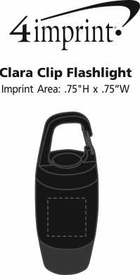 Imprint Area of Clara Clip Flashlight
