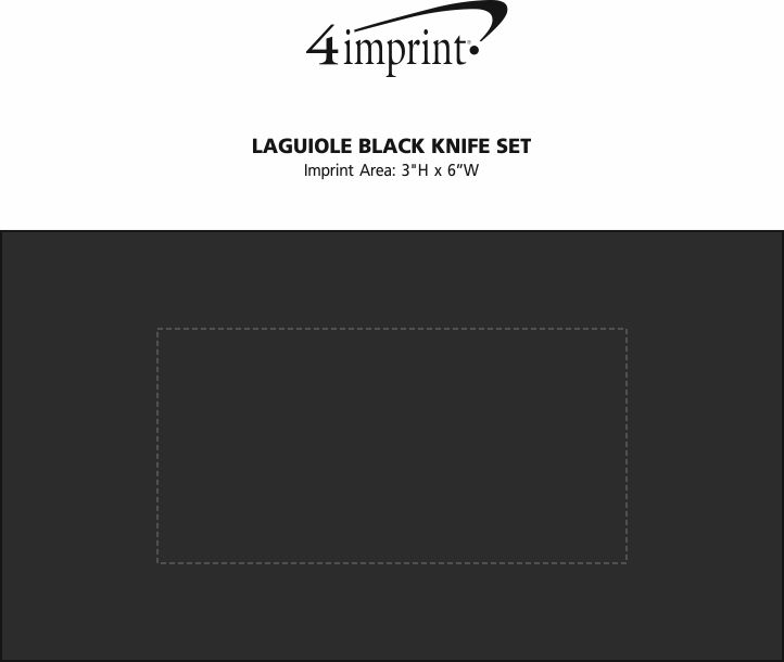 Imprint Area of Laguiole Black Knife Set