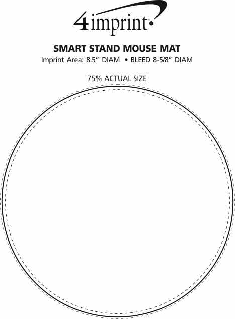 Imprint Area of Smart Stand Mouse Mat
