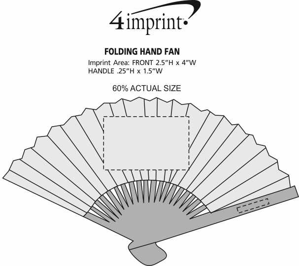 Imprint Area of Folding Hand Fan