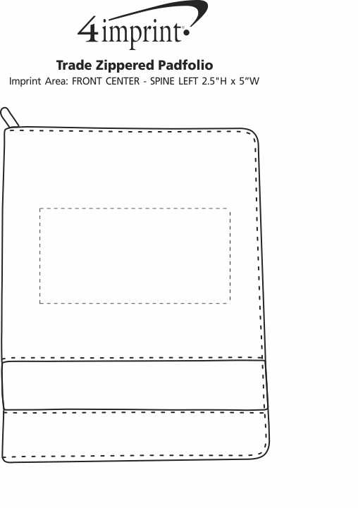 4imprint.com: Trade Zippered Padfolio 140682