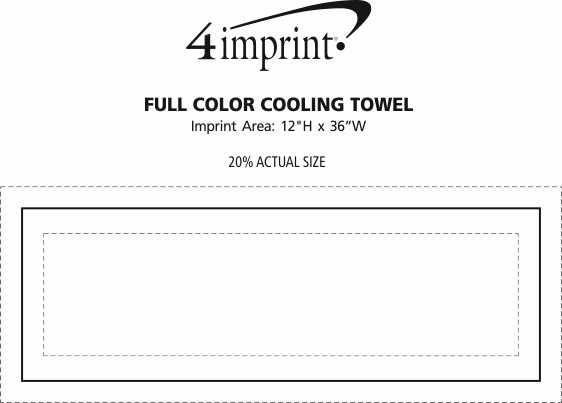 Imprint Area of Full Color Cooling Towel