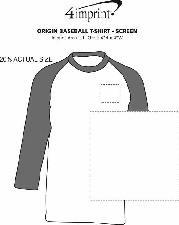 Imprint Area of Origin Baseball T-Shirt - Screen
