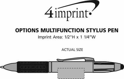 Imprint Area of Options Multifunction Stylus Pen