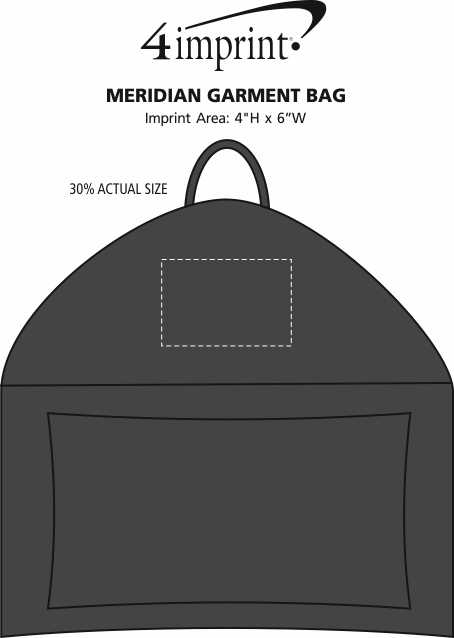 Imprint Area of Meridian Garment Bag