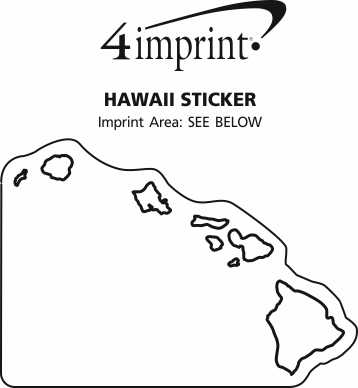 Imprint Area of Hawaii Sticker