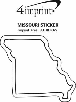 Imprint Area of Missouri Sticker