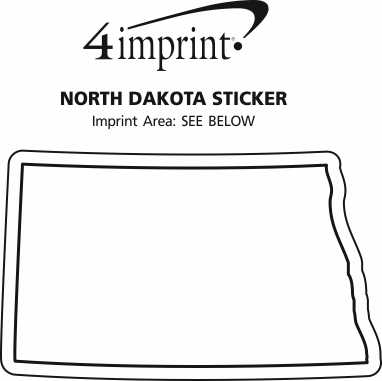 4imprint.com: North Dakota Sticker 141671-ND