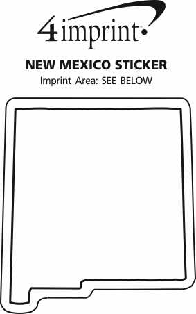 Imprint Area of New Mexico Sticker