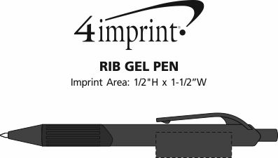 Imprint Area of Rib Gel Pen